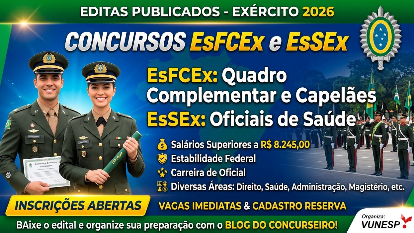 Concurso Exército local de prova Salvador